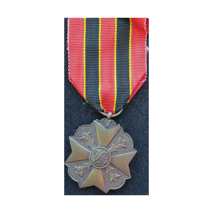 BELGIQUE : médaille de bronze du mérite civique belge (3° Classe)