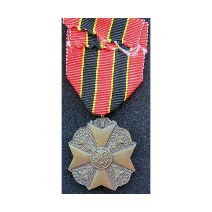BELGIQUE : médaille de bronze du mérite civique belge (3° Classe)