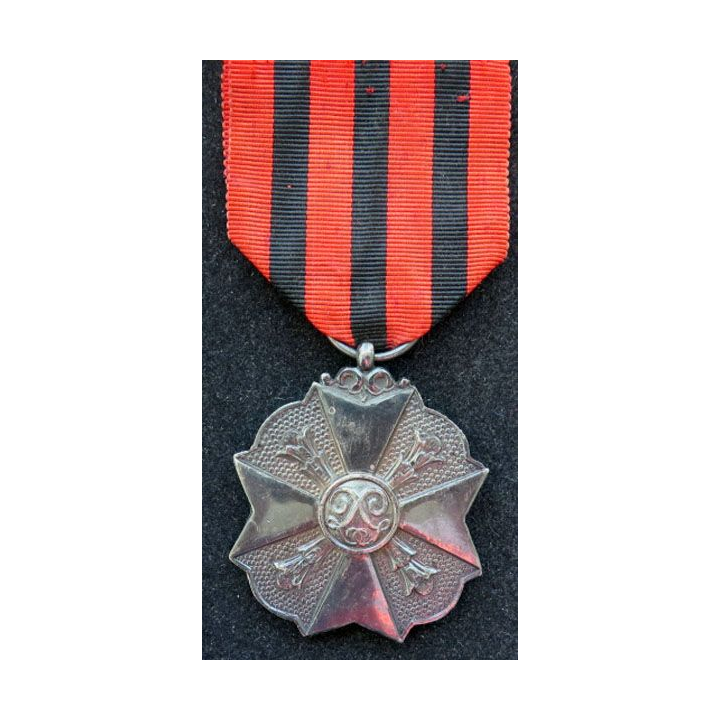 BELGIQUE : médaille d'argent du mérite civique belge (2° Classe)