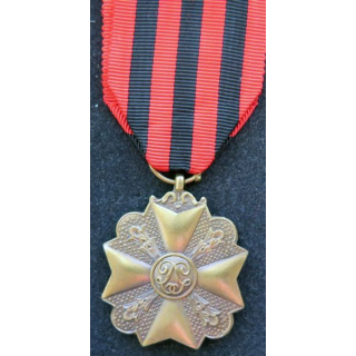 BELGIQUE : médaille de bronze du mérite civique belge (3° Classe)