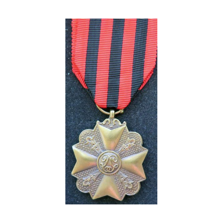BELGIQUE : médaille de bronze du mérite civique belge (3° Classe)