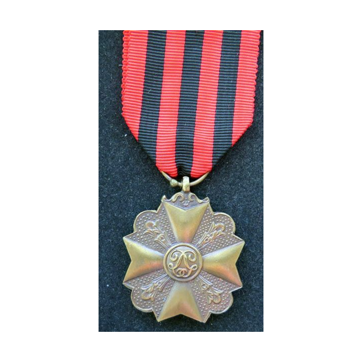 BELGIQUE : médaille de bronze du mérite civique belge (3° Classe)