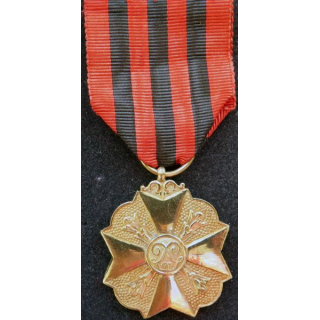 BELGIQUE : médaille d'or du mérite civique belge (1° Classe)