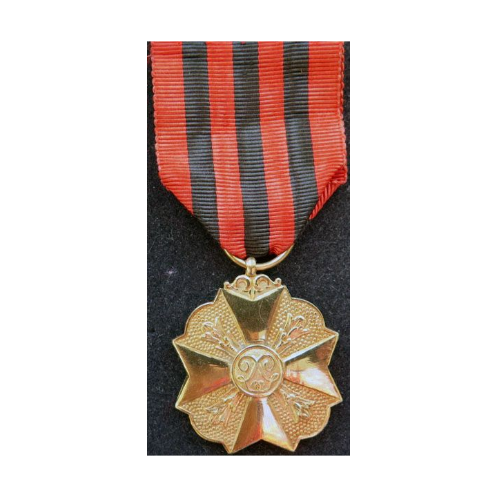 BELGIQUE : médaille d'or du mérite civique belge (1° Classe)