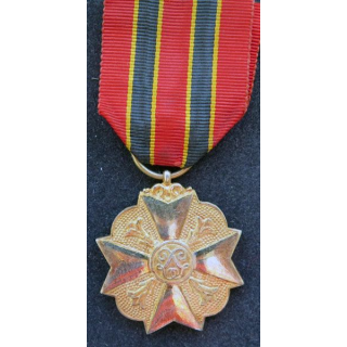 BELGIQUE : médaille d'or du mérite civique belge (1° Classe)
