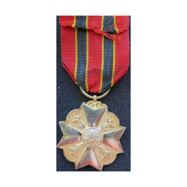 BELGIQUE : médaille d'or du mérite civique belge (1° Classe)