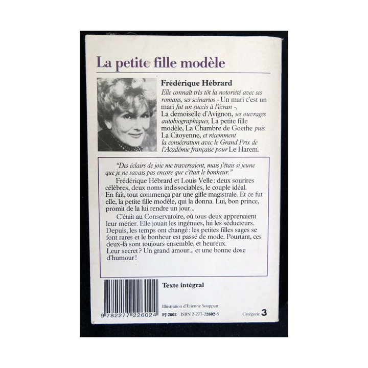 La petite fille modèle écrit par Frédérique Hébrard aux éditions J'ai Lu - F018
