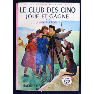Le club des cinq joue et gagne écrit par Enid Blyton aux éditions Hachette-Bibliothèque Rose - F018