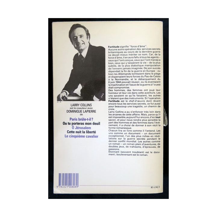Fortitude écrit par Larry Collins aux éditions Robert Laffont - F019