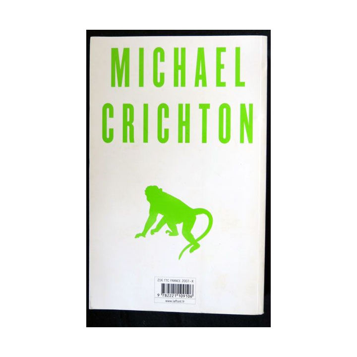 Next écrit par Michael Crichton aux éditions Robert Laffont - F019