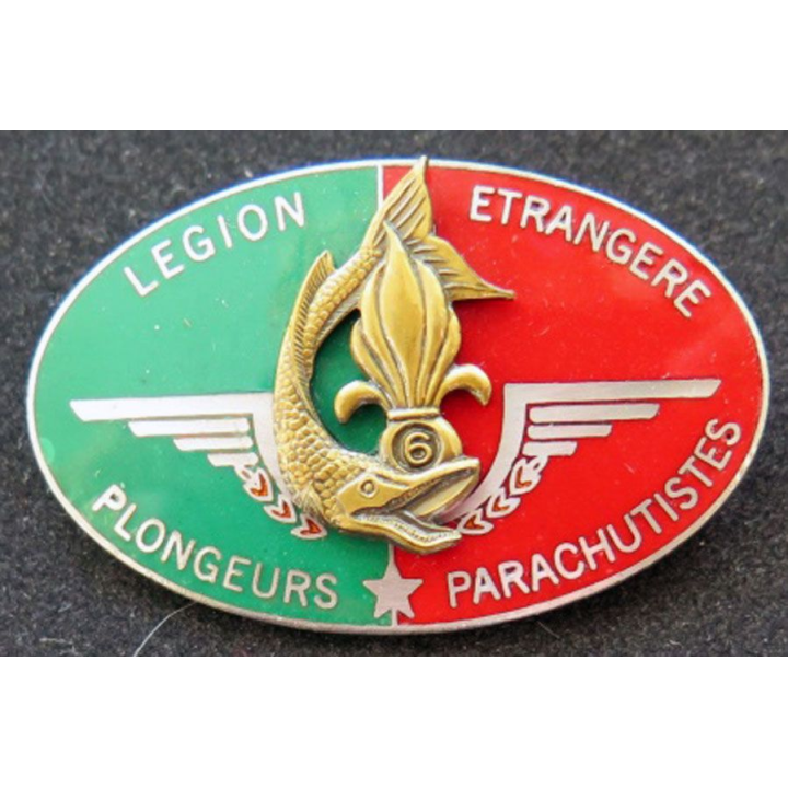 6° REG plongeurs parachutistes du 6°  étranger du génie  G & P émail
