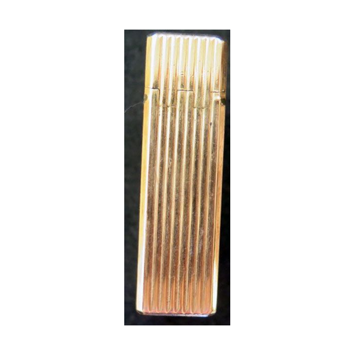 BRIQUET : briquet Dupont en laque de Chine et plaqué or n° MU 655