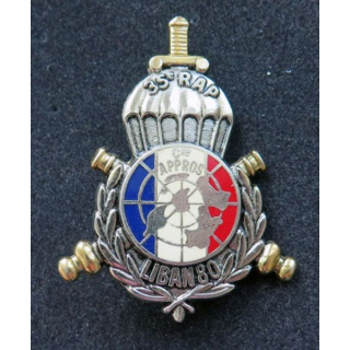 35° RAP 3° batterie 35° régiment artillerie para cie appoos Liban 80