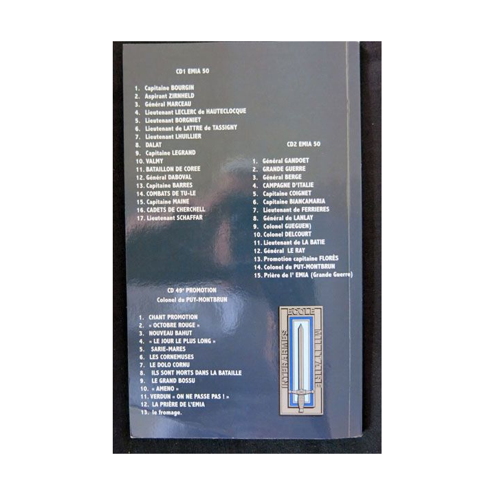 Cinquantenaire de l'école militaire interarmes EMIA livret avec 3 CD - F019