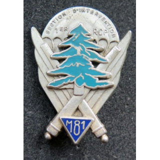 1° RCP régiment chasseurs para Section intervention Mortiers 81 liban