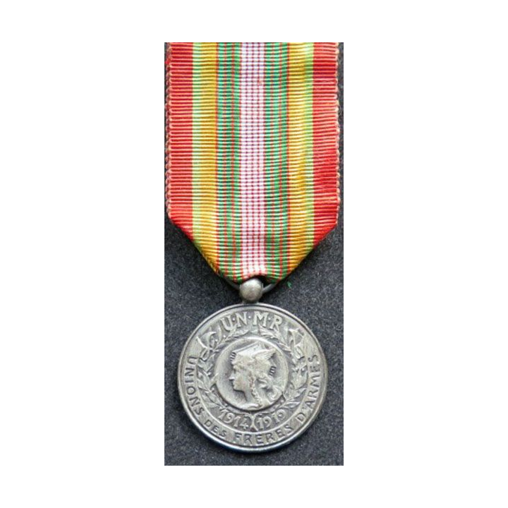 FRANCE : médaille de l'Union des frères d'armes 1914 1919 UNMR en bronze