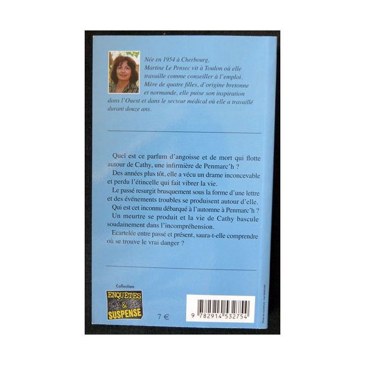Angoisse sur Penmarc'h écrit par Martine Le Pensec aux éditions Alain Bargain - F019