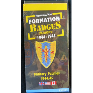 Carte Historique Formations Badges Europe 1944-1945 aux éditions OREP - F019