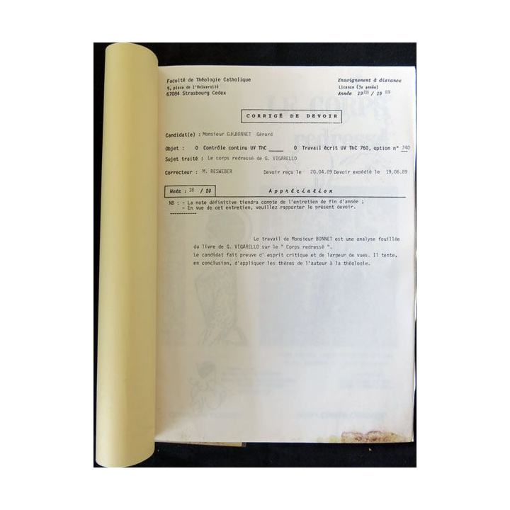 Le corps redressé par G.H. Bonnet aux éditions  Corps & Culture - F019