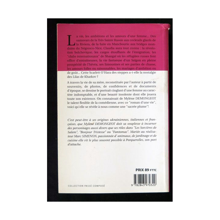 Les lilas de Kharkov écrit par Mylène Demongeot aux éditions Blanc - F020