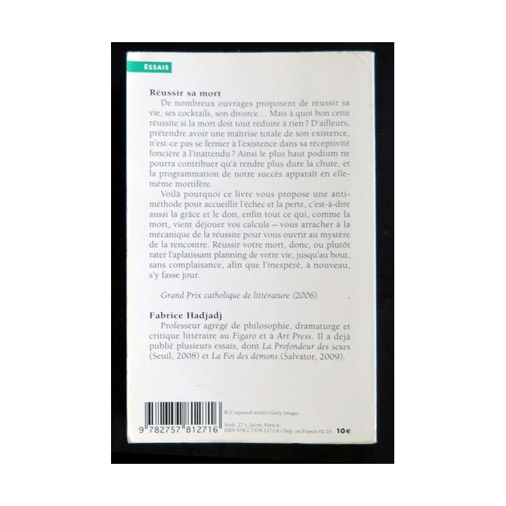 Réussir sa mort écrit par Fabrice Hadjadj aux éditions Presses de la Renaissance - F020