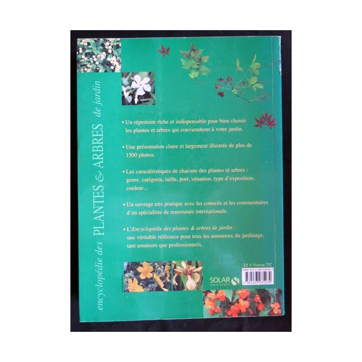 Encyclopédie des plantes & arbres de jardin écrit par Roy Lancaster chez Solar Editions - F021
