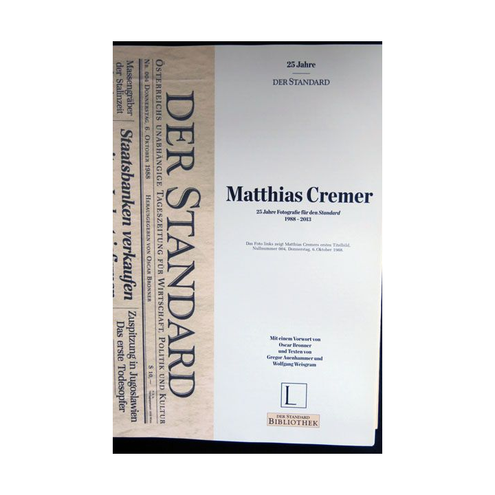 Mathias Cremer Der Standart N° 733 / 1000 signé aux éditions LAMMERHUBER - F021