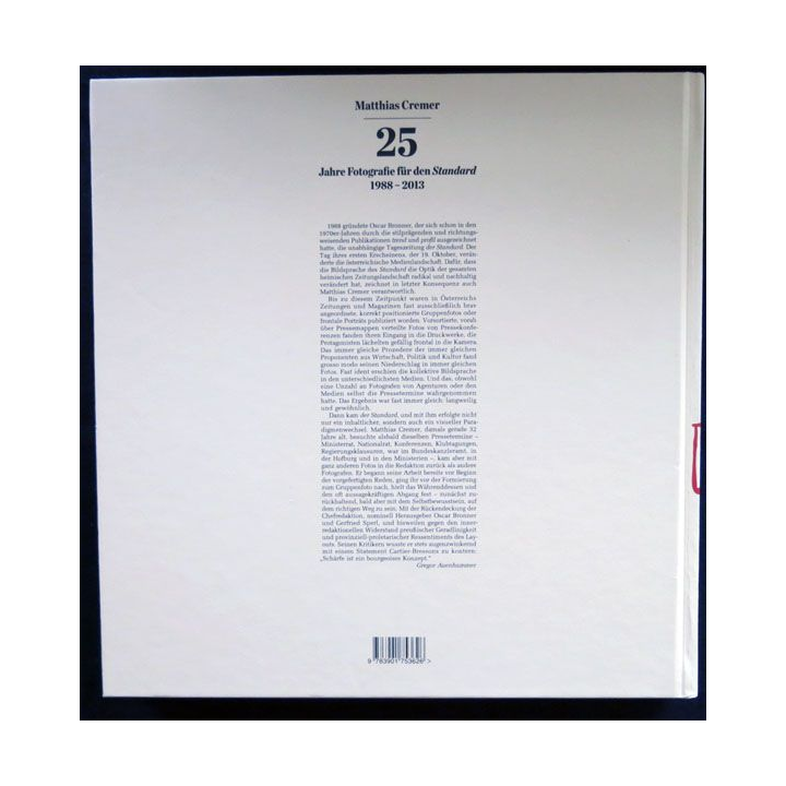 Mathias Cremer Der Standart N° 733 / 1000 signé aux éditions LAMMERHUBER - F021