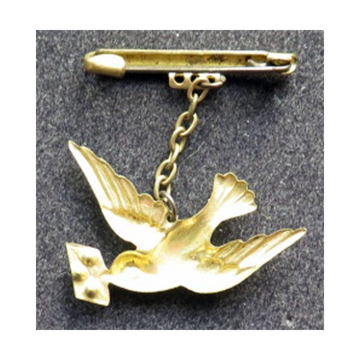 Broche métallique des colombophiles de 1914 - 1918