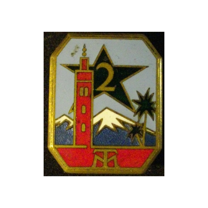 2° RTM : 2° RÉGIMENT DE TIRAILLEURS MAROCAINS ÉMAIL (DRAGO OM)
