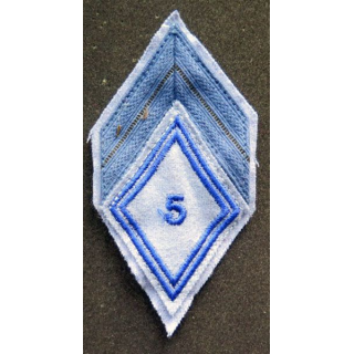 5° RMAT : Galon de caporal bleu du 5° régiment du matériel MCPC