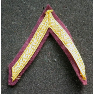 Galon de sergent PDL sur tissu marron