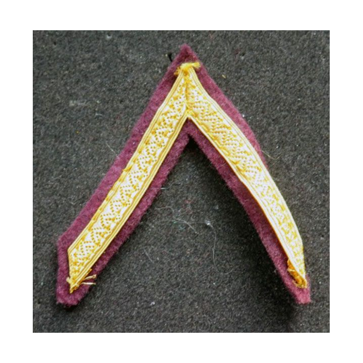 Galon de sergent PDL sur tissu marron