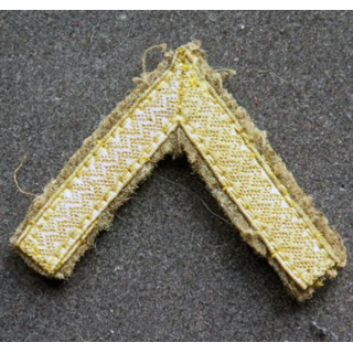 Galon doré de sergent PDL sur tissu kaki