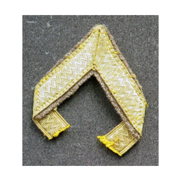 Galon doré de sergent PDL sur tissu kaki