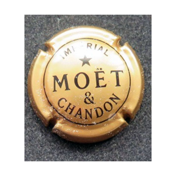 Capsule Muselet champagne Moët & Chandon n° 224b  or cuivré Impérial