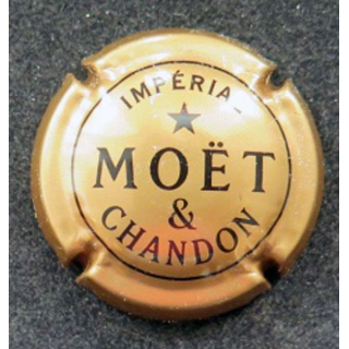 Capsule Muselet de champagne Moët & Chandon n° 224b  or cuivré Impérial