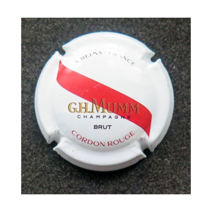 Capsule Muselet de bouteille de champagne G. H. MUMM & C° n° 162