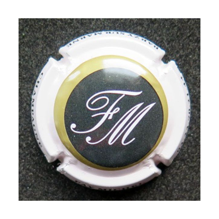 Capsule Muselet de bouteille de champagne Faÿ Michel  blanc crème