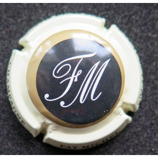 Capsule Muselet de bouteille de champagne Faÿ Michel n° 41e rose pâle