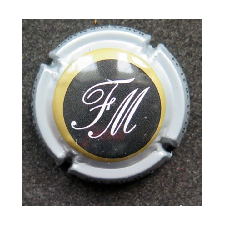 Capsule Muselet de bouteille de champagne Faÿ Michel gris 