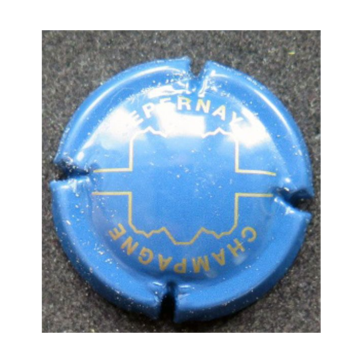 Capsule Muselet de bouteille de champagne Epernay n° 11a bleu ciel