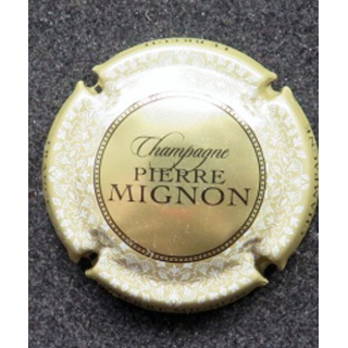 Capsule Muselet de champagne Pierre Mignon n° 151e or contour crème pâle