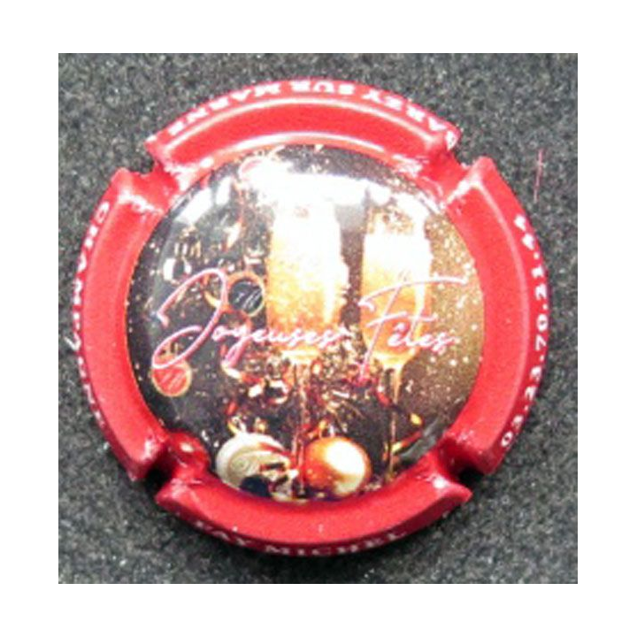 Capsule Muselet de bouteille de champagne Faÿ Michel Joyeuses Fêtes
