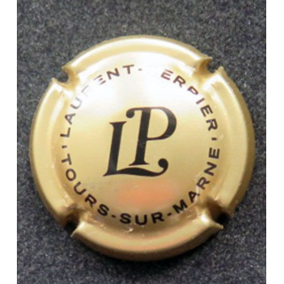 Capsule Muselet de champagne Laurent-Perrier n°58f Or pâle et noir
