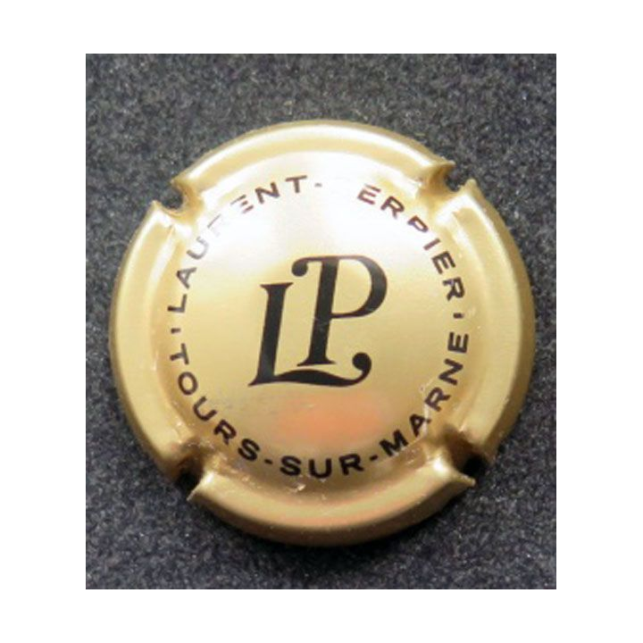 Capsule Muselet de champagne Laurent-Perrier n°58f Or pâle et noir