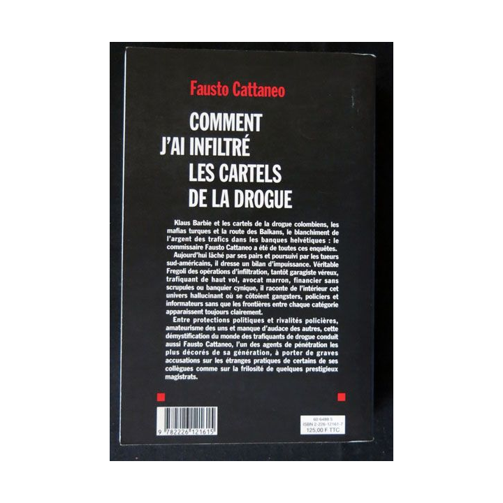 Comment j'ai infiltré les cartels de la drogue écrit par Fausto Cattaneo aux éditions Albin Michel - F023