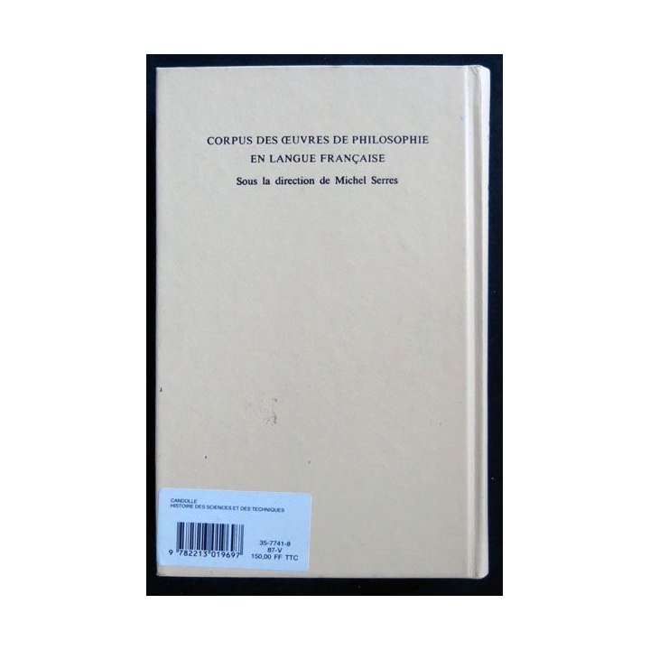 Histoire des sciences et des savants depuis deux siècles écrit par Alphonse de Candolle aux éditions Fayard - F023