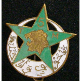 5° RTM : 5° RÉGIMENT DE TIRAILLEURS MAROCAINS ÉMAIL (DRAGO)