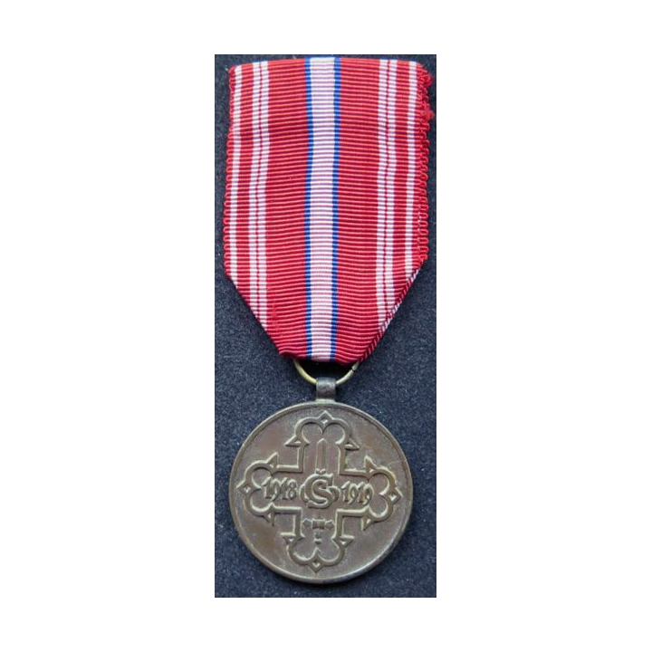 Médaille des volontaires tchèques contre Pologne et Hongrie 1918
